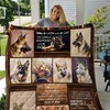 German Shepherd Quilt Blanket - Always by Your Side for Dog Lovers