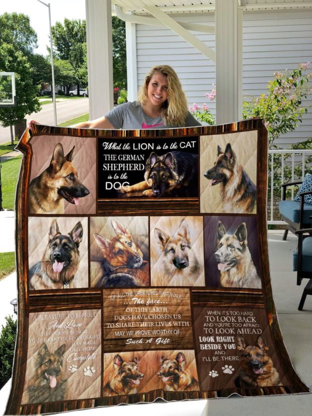 German Shepherd Quilt Blanket - Always by Your Side for Dog Lovers