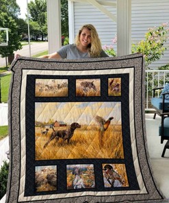 German Shorthaired Pointer Quilt Blanket - Hunting Dog Lover's Dream Bedding