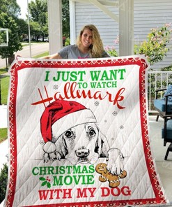 Get Cozy With Your Dog And Watch Hallmark Christmas Movies With This Fun Quilt Blanket