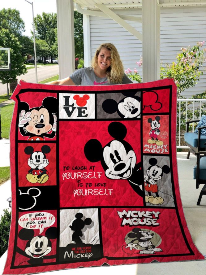 Get Cozy with Mickey Mouse Quilt Blanket - Soft and Warm