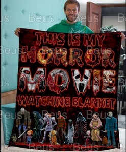 Get In The Halloween Spirit With Your This Is My Horror Movie Watching Blanket Horror Movie Halloween Characters