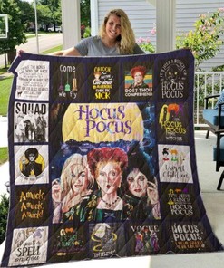 Get Into The Halloween Spirit With This Hocus Pocus Halloween Quotes Quilt Blanket