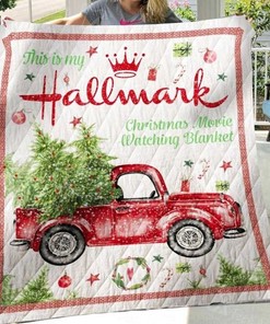 Get Into The Holiday Spirit With The Christmas Truck - Hallmark Christmas Movie Watching Quilt Blanket