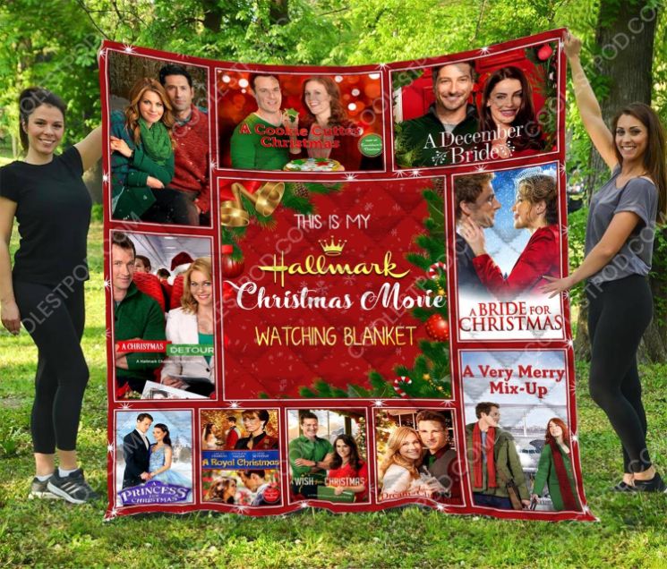 Get Into The Holiday Spirit With The Hallmark Christmas Movie A Very Merry Mix-Up Quilt Blanket