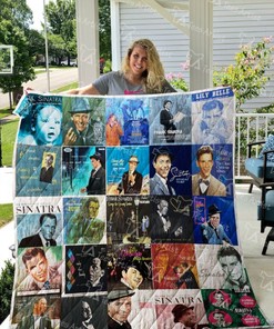 Get Nostalgic With Frank Sinatra Retro Signed Quilt Blanket