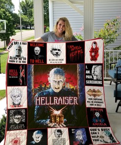 Get Ready For Halloween With This Welcome To Hell Hellraiser For Fans Collection Halloween Gift Quilt Blanket