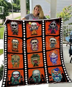 Get Ready To Be Spooked With The Halloween Horror Scary Movie Character Blanket Gift, Gifts For Him, Gifts For Her