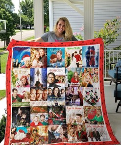 Get Ready To Watch The Best Hallmark Movies Ever With This Retro Poster Design Quilt Blanket