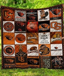 Get ready for game day with this OSU Ncaa Oregon State Beavers Combined Great Quilt Bedding Set