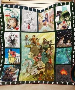 Ghibli Soul Quilt Bedding Set for Anime Fans