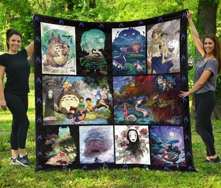 Ghibli Studio Anime Quilt Bedding Set for Fans - Ideal for Your Bedroom or Living Room
