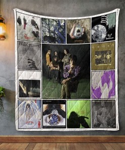 Ghost Album Vintage Quilt Blanket for Rock Music Fans