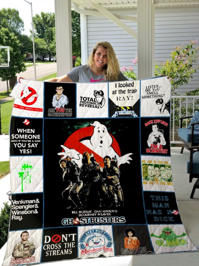 Ghostbusters Don't Cross The Streams Quilt Blanket for Fans of the Classic Comedy