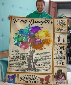 Gift A Colorful Tree Blanket To Daughter On Special Occasions And Holidays
