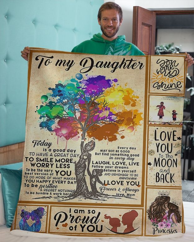 Gift A Colorful Tree Blanket To Daughter On Special Occasions And Holidays