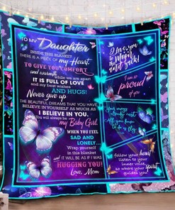Gift A Fleece Blanket To Daughter To Remind Her Of Your Love