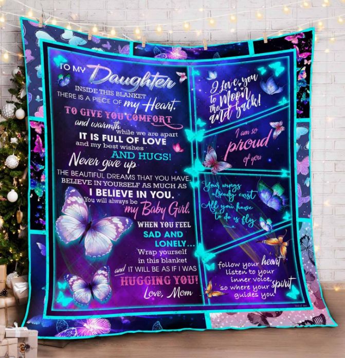 Gift A Fleece Blanket To Daughter To Remind Her Of Your Love