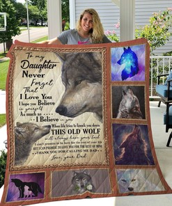Gift A Personalized Quilt Blanket From Dad To Daughter With Love