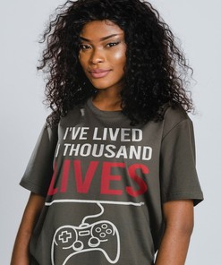 Gifts for Gamer Gift with VideoGame Shirt, I've Lived A Thousand Lives Unisex Shirt, Gaming Shirt, Gaming T-Shirt