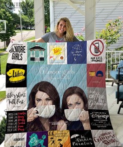 Gilmore Girls Coffee Drinking Collection Quilt Bedding Set with Keywords
