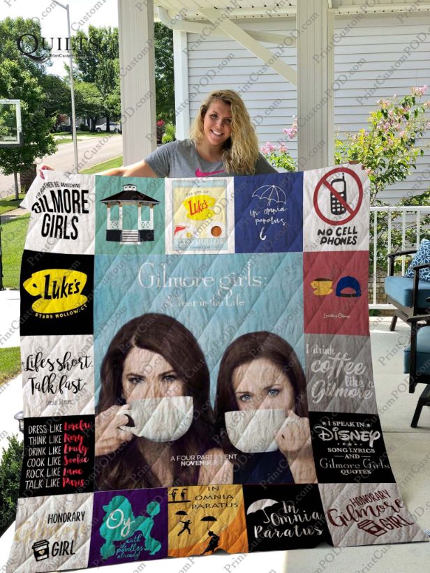 Gilmore Girls Coffee Drinking Collection Quilt Bedding Set with Keywords