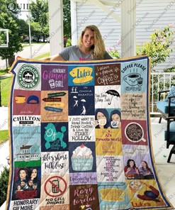 Gilmore Girls Fans Collection Quilt Blanket with Iconic Quote and Comfortable Material