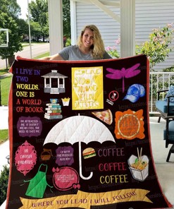 Gilmore Girls Fans Collection Quilt Blanket with Unique Quote and Design