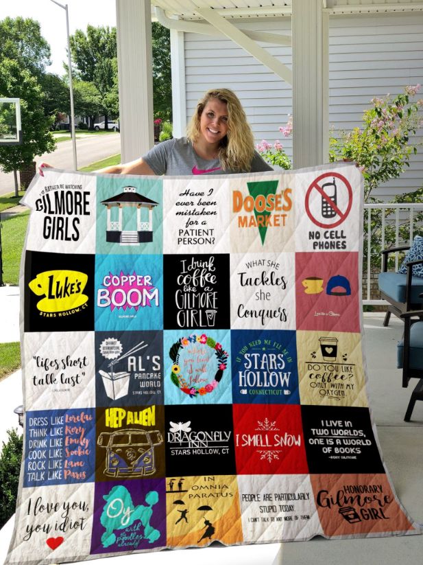 Gilmore Girls Inspired Sayings Quilt Blanket