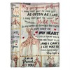 Giraffe Lovers Quilt Bedding Set for Girlfriend - I Will Always Love You