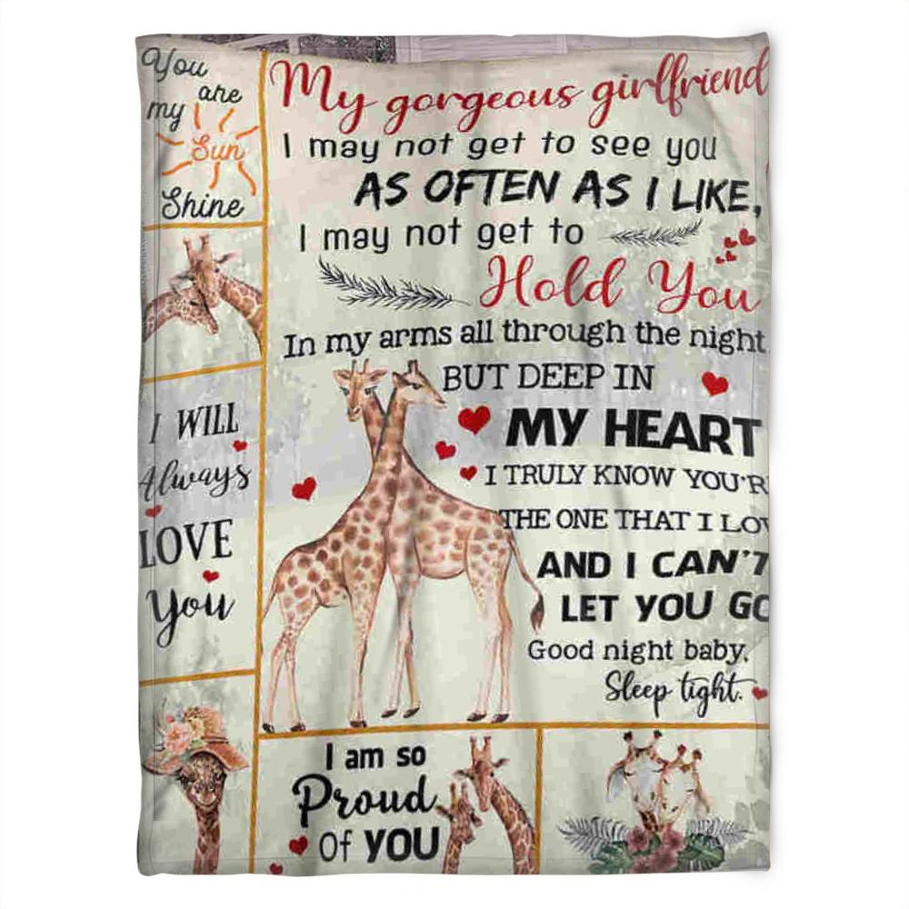 Giraffe Lovers Quilt Bedding Set for Girlfriend - I Will Always Love You