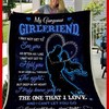 Girlfriend Fleece Blanket Quilt Blanket The One That I Love For Girlfriend with Cute Bed Set