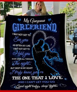 Girlfriend Fleece Blanket Quilt Blanket The One That I Love For Girlfriend with Cute Bed Set