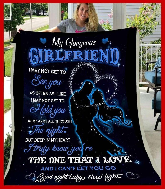 Girlfriend Fleece Blanket Quilt Blanket The One That I Love For Girlfriend with Cute Bed Set