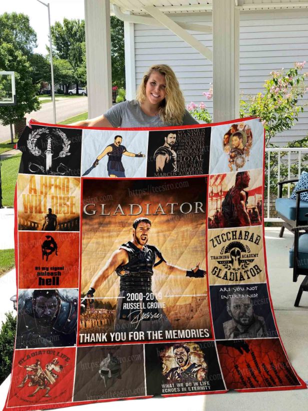 Gladiator Russel Crowe Collection Quilt Blanket - Perfect for Fans of the Movie