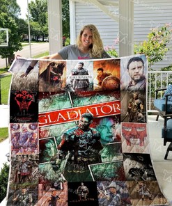 Gladiators Retro Design Quilt Bedding Set
