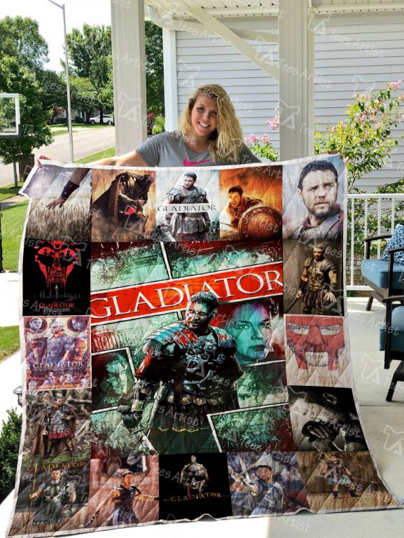 Gladiators Retro Design Quilt Bedding Set