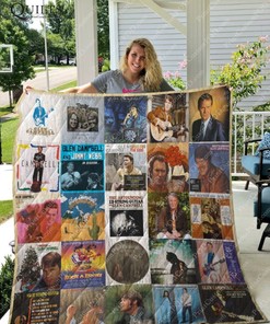 Glen Campbell For Fans Collection Country Music Inspired Quilt Bedding Set