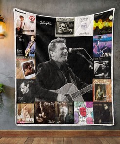 Glenn Frey Album Quilt Blanket - Tribute to The Eagles Band Member
