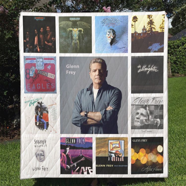 Glenn Frey Live Quilt Blanket for Music Fans
