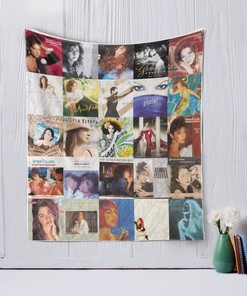 Gloria Estefan Singer Retro Quilt Blanket Bed Set Cute for Kids