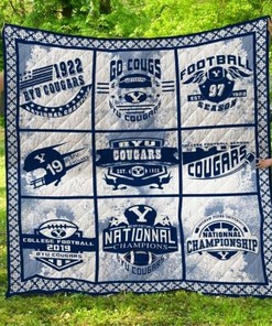 Go Cougs Byu Cougars Ncaa Quilt Bedding Set for Kids