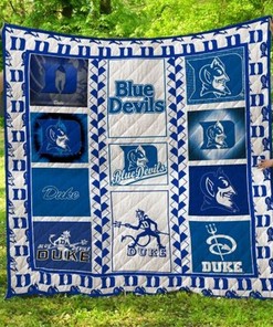 Go Devils NCAA Duke Blue DevilGreen Quilt Bedding Set