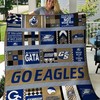 Go Eagles Ncaa Georgia Southern Eagles Cute Quilt Bedding Set with Great Quilt Blanket