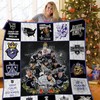 Go Kings Go LA Los Angeles Kings Christmas Quilt Blanket for Hockey Fans