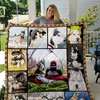 Go Outside With Siberian Husky Quilt Blanket - A Furry Adventure for Dog Lovers