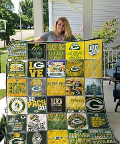 Go Pack Go Green Bay Packers NFL Inspired Quilt Bedding Set