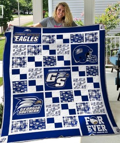 Go Team! With Georgia Southern Eagles Quilt Blanket