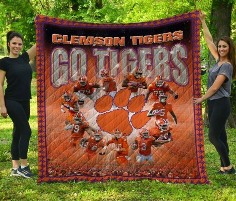 Go Tigers NCAA Clemson Tigers Collected Loved Quilt Bedding Set