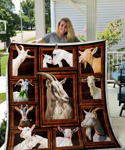 Goat Picture Collection Quilt Bedding Set for Farmhouse Decor
